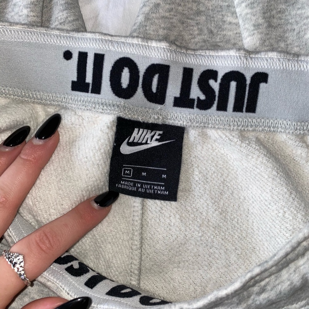 Grey Nike sweatpants